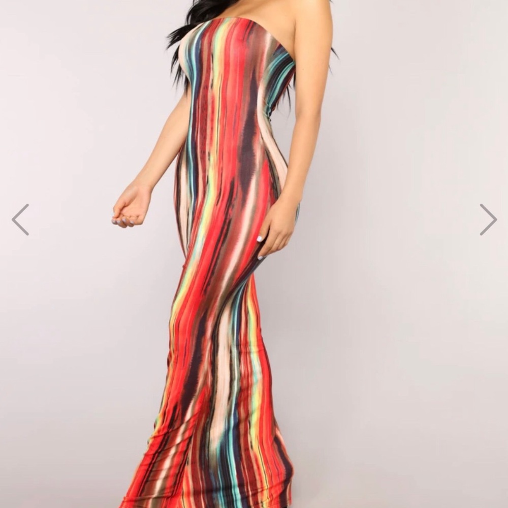 Maxi dress, multi colored